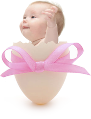 Girl in egg